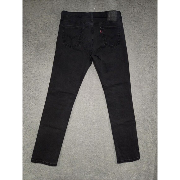 Levis 511 Jeans Mens 34x29 Black Slim Fit Stretch Denim Tapered Skater Grunge - Picture 6 of 9